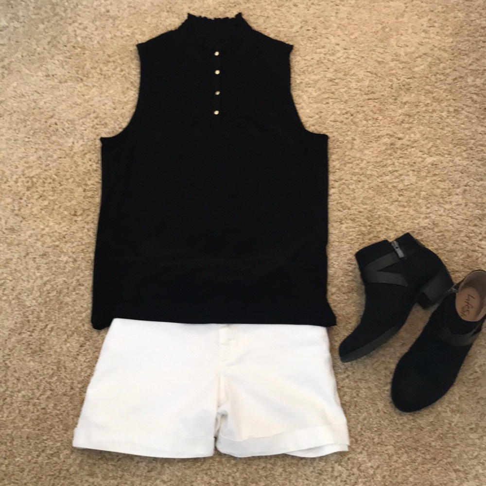 Black Sleeveless Blouse by DKNY